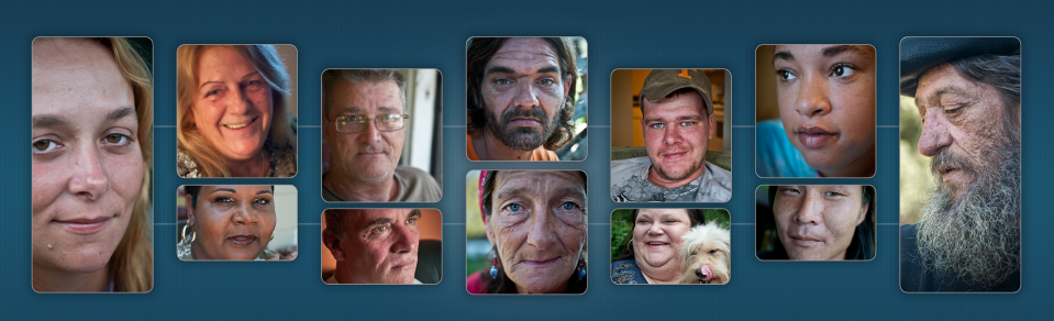 Former homeless individuals