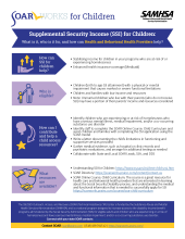 Image of SSI for Children Information Sheet - Health and Behavioral Health Providers